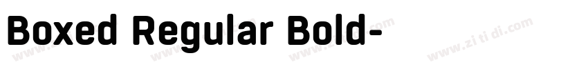 Boxed Regular Bold字体转换